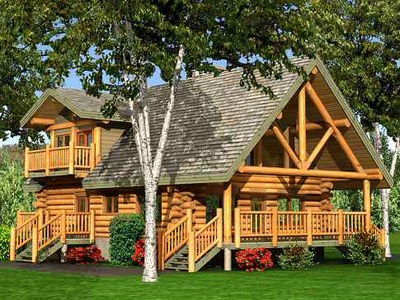 Nice log home