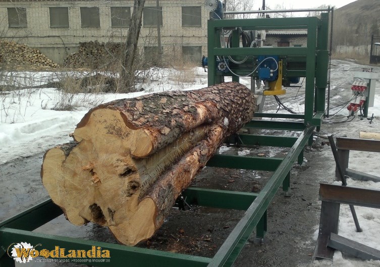 Duo-550 sawmill can mill big logs